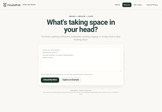 Open Loop Rescue tool preview